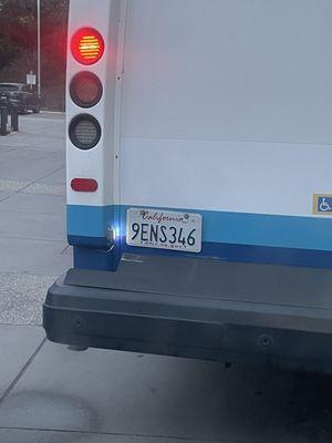 License plate number