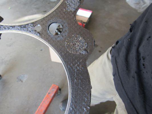 We removed the cylinders to inspect and nothing but sand in the engine.