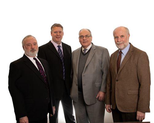 Attorneys Mitch Benjamin, Charles Bridgers, Michael Caldwell & Kevin Fitzpatrick