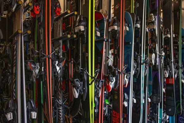 Ski rentals from our rental shop.