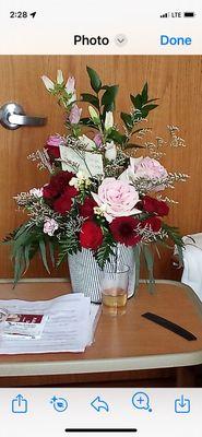 This is the arrangement delivered