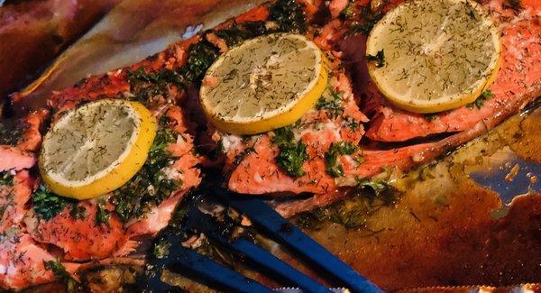 Sockeye salmon fillets straight from Alaska!