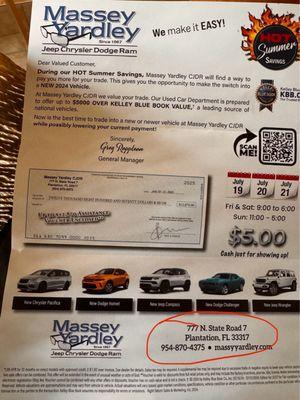 Massey Yardley Jeep Chrysler Dodge Ram