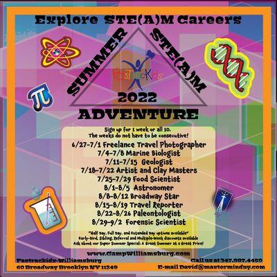 Summer Camp 2022 - Check out these Great Themes!