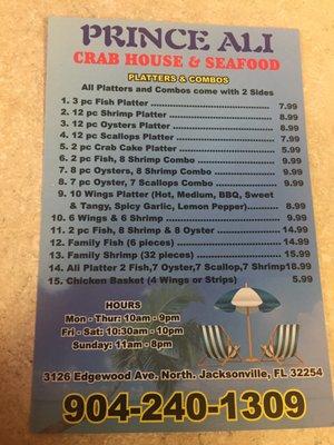 Prince Ali Crab House & Seafood