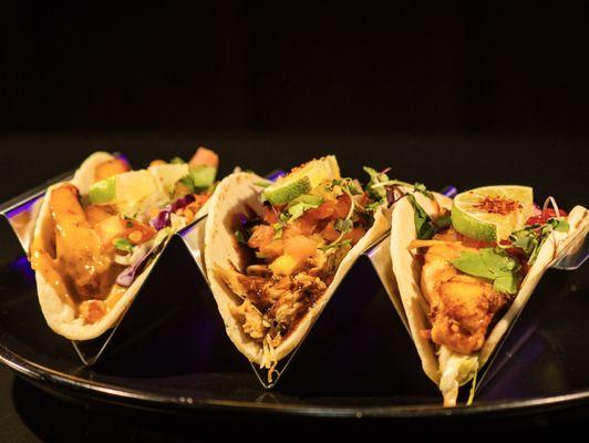 Taco tuesday jerk taco flight