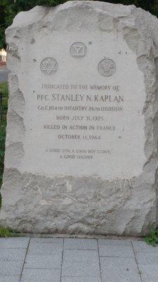 Memorial for Private Stanley N. Kaplan