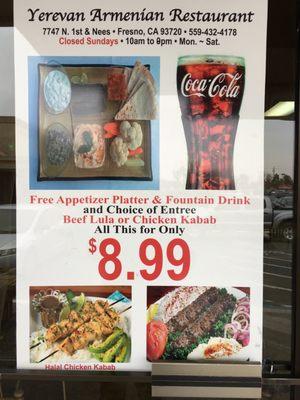 this is the their menu. a new little place but the food is excellent. beef or chicken? try and enjoy!