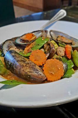 Gulf of Siam house special with ocean mussels, $17.95