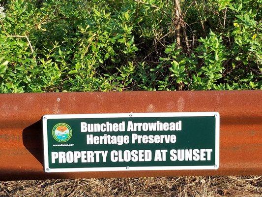 Bunched Arrowhead Heritage Preserve