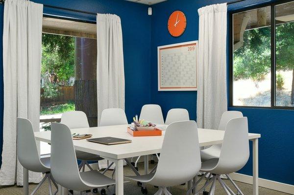 The conference room is just as vibrant as any other room!