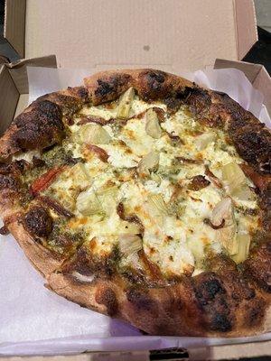 Pesto pizza