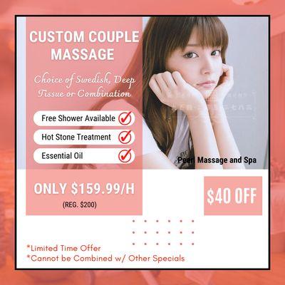 Pearl Massage and Spa
10200 Clarence St, Panama City Beach, FL 32407
Call us at 850-669-1888