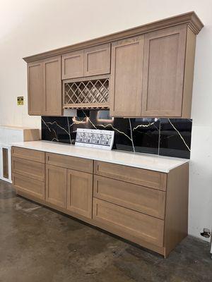Custom Cabinetry - Oak shaker kitchen cabinets