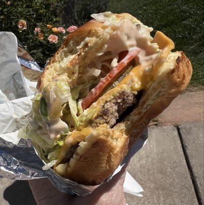 Quarter-pound cheeseburger