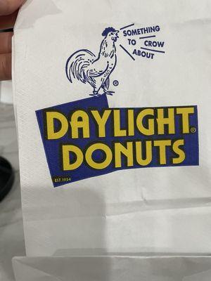 Empty bag because I already ate the doughnut