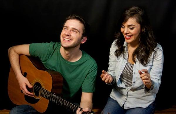 Will and Trista jamming out!