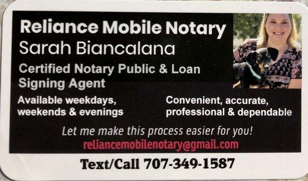 Reliance Mobile Notary