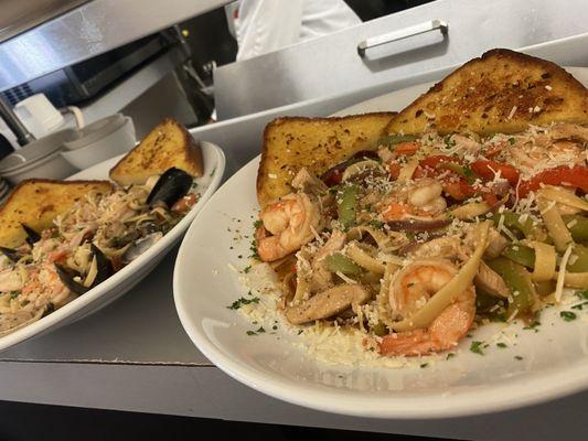 Pastas for dinner Fridays and Saturdays