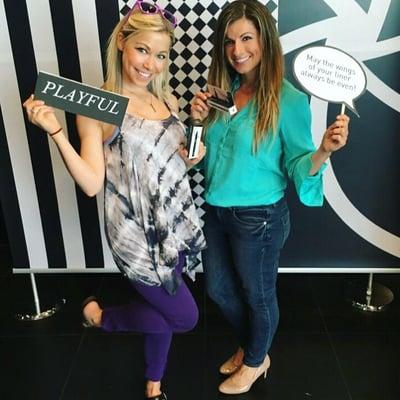 Sampling the new eyeliner!