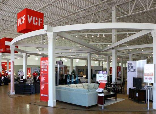 Banners in VCF retail space.