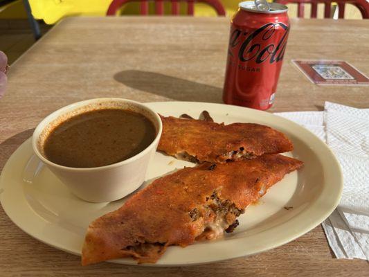 Quesabirria this is one order with 2 tacos for under $7.