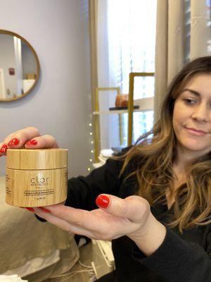 All our products used are clean organic holistic effective skincare.