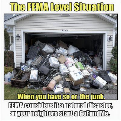 when yoiu have to much junk