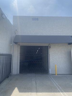 Outside. There is no storefront here.