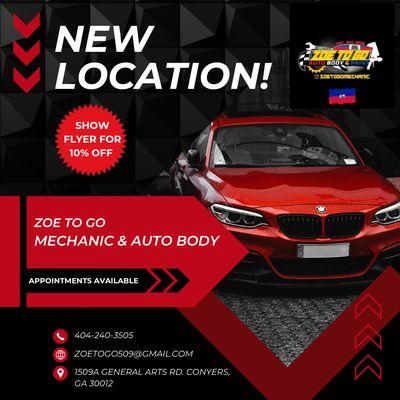 Zoe To Go Mechanic Auto Body & Paint