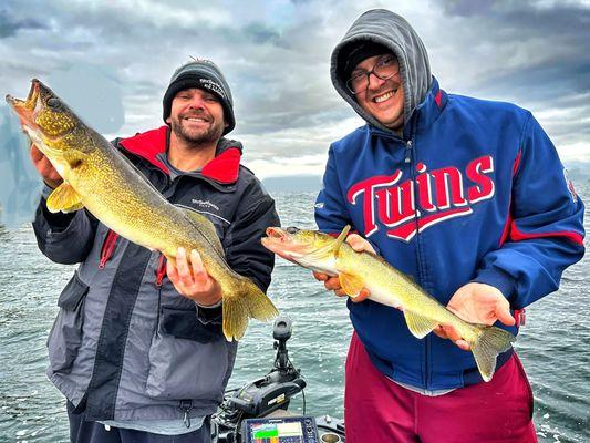 Two nice Fall Walleye.