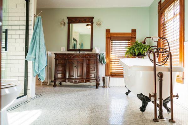 Vintage bathroom remodel