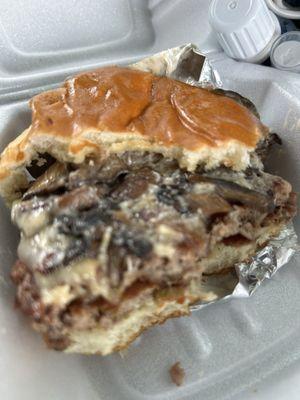 Mushroom Swiss Burger