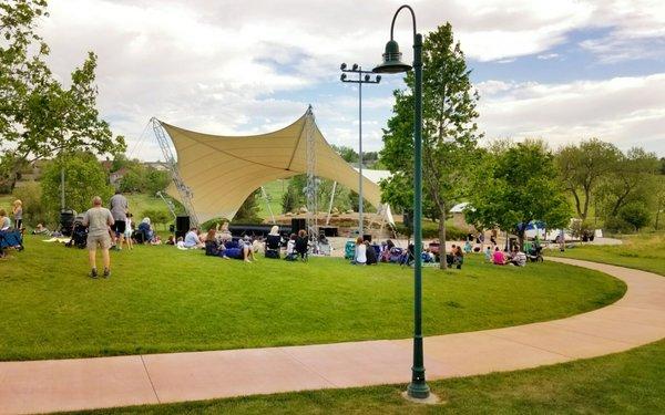The lawn seating for Labyrinth screening!