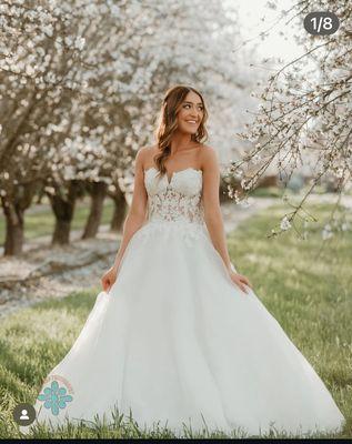 Bridal gowns available for rent or purchase