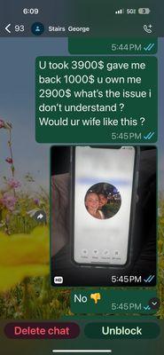 Professional scammer JORGE L RODRIGUES . Stole 2000$ and 3500$ from another costumer. Please be aware of his shitty business .