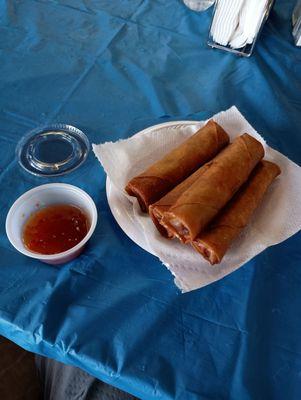 $6 lumpia. Greasy but delicious!