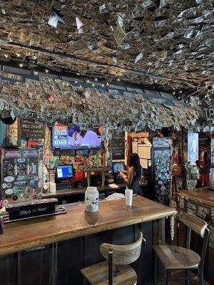 Seating area , looking toward bar
