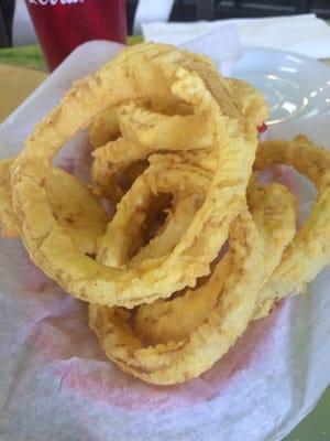 Small order onion rings $3