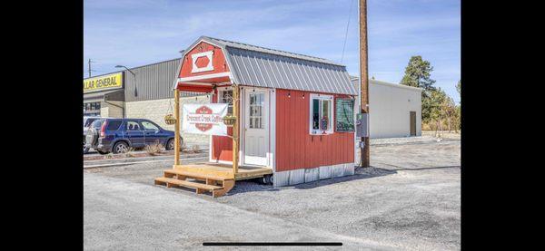 The little red shed filled with great coffee and lots of love