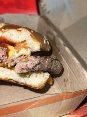 See the raw burger they are pushing at this location. Please beware the ownership does not care about their customers