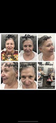 My customer book an appointment for both herself and sister
They're both happy