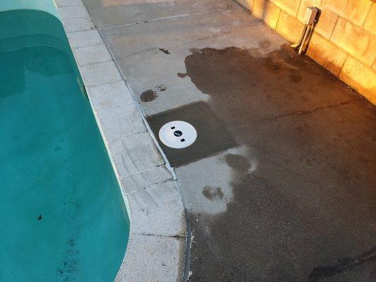 Completed skimmer replacement