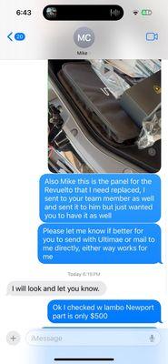 Wrong info on revuelto