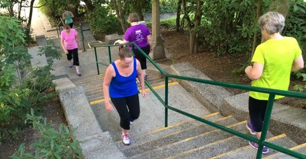 I love training my clients outdoors!