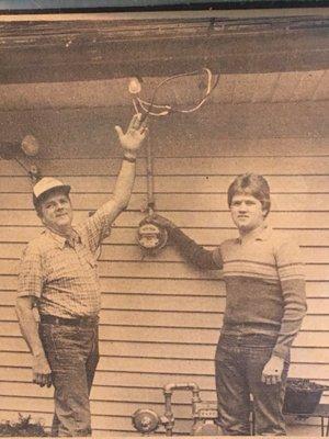 Founder Charles Beeson and Neal Beeson taken 1979 right after I graduated from Brazoswood High School.