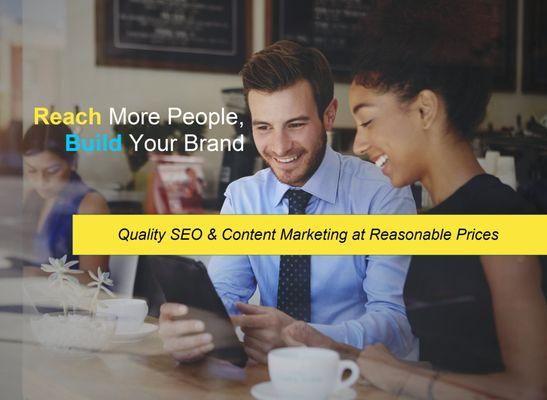 Reach More People, Build Your Brand with Propel Web Content. Quality SEO & Content Marketing at Reasonable Prices.