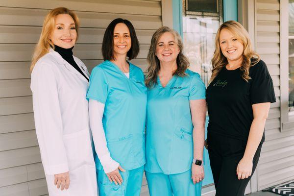 Dr Elizabeth Rachel, Vein Aesthetics MD PLLC.
K Williams, APRN, T. Gray, RN, Skininfinity Laser and Aesthetics. A Menard, Beauty Studios