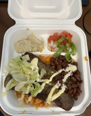 Beef Doner/Shawarma/Gyro Plate