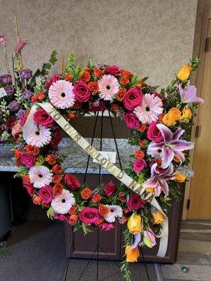 Our Nana loved colorful flowers